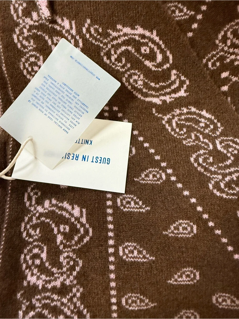 NWT Guest in Residence Wild Rag in Chestnut/Daybreak